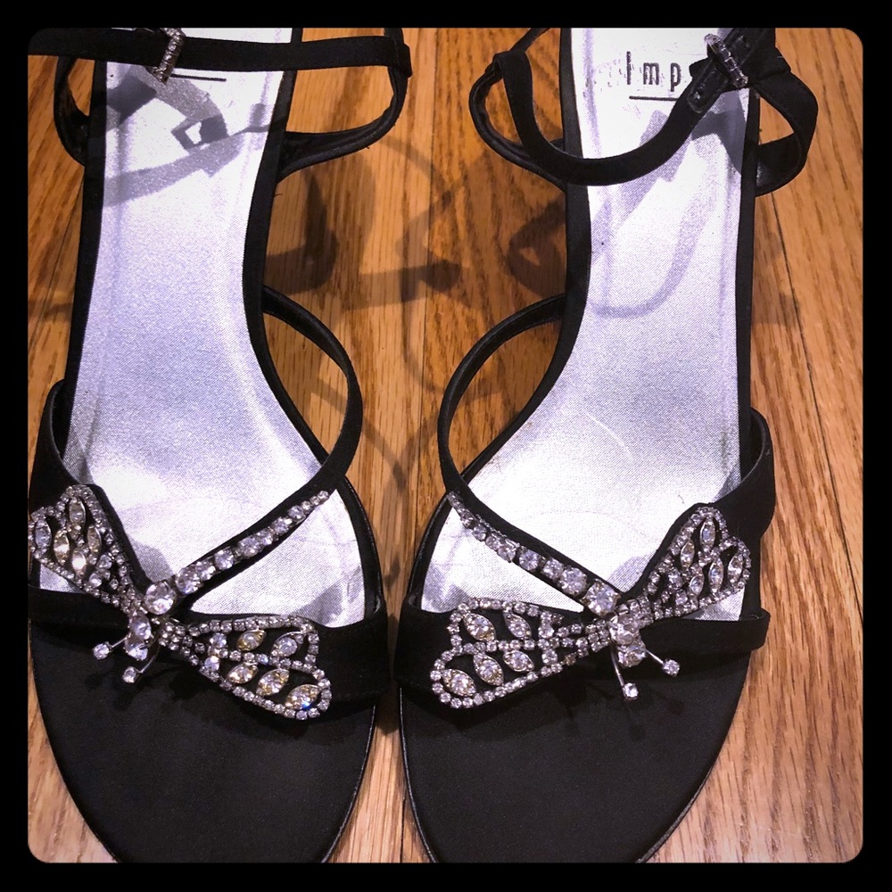Impo diamond buckle dragon fly heels